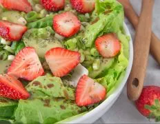 Fresh Strawberry And Crisp Romaine Salad Recipe