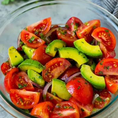 Fresh Tomato And Avocado Salad