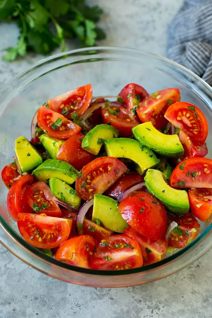 Fresh Tomato And Avocado Salad