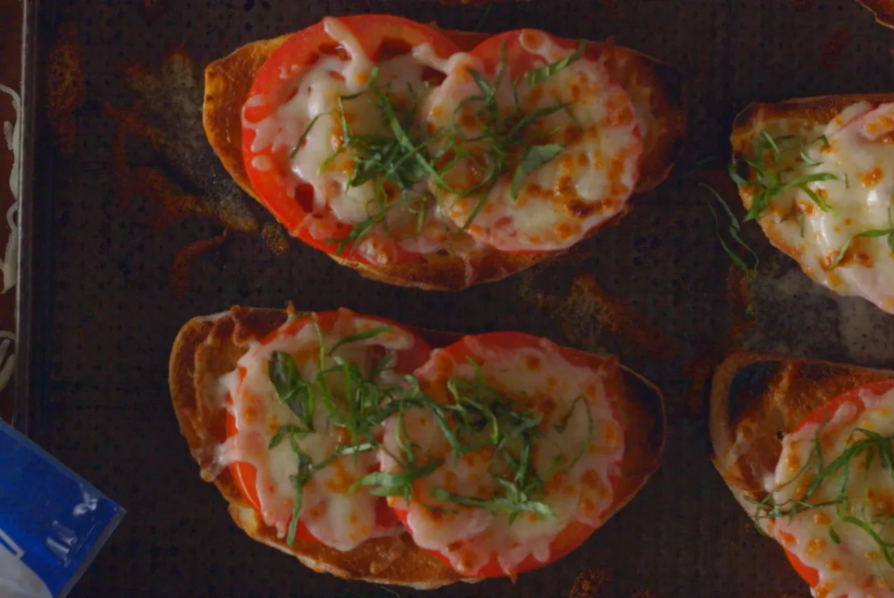 Fresh Tomato And Mozzarella On Toast