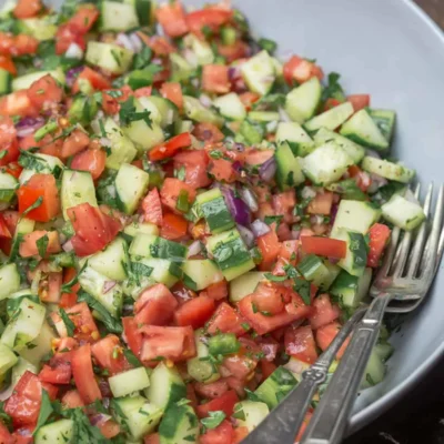 Fresh Tomato And Mint Shirazi Salad Recipe