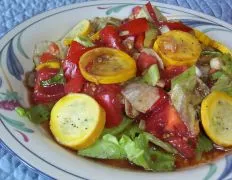 Fresh Tomato And Pattypan Squash Summer Salad Recipe