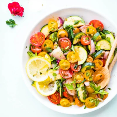 Fresh Tomato And Zucchini Salad Recipe: A Vibrant Summer Side Dish