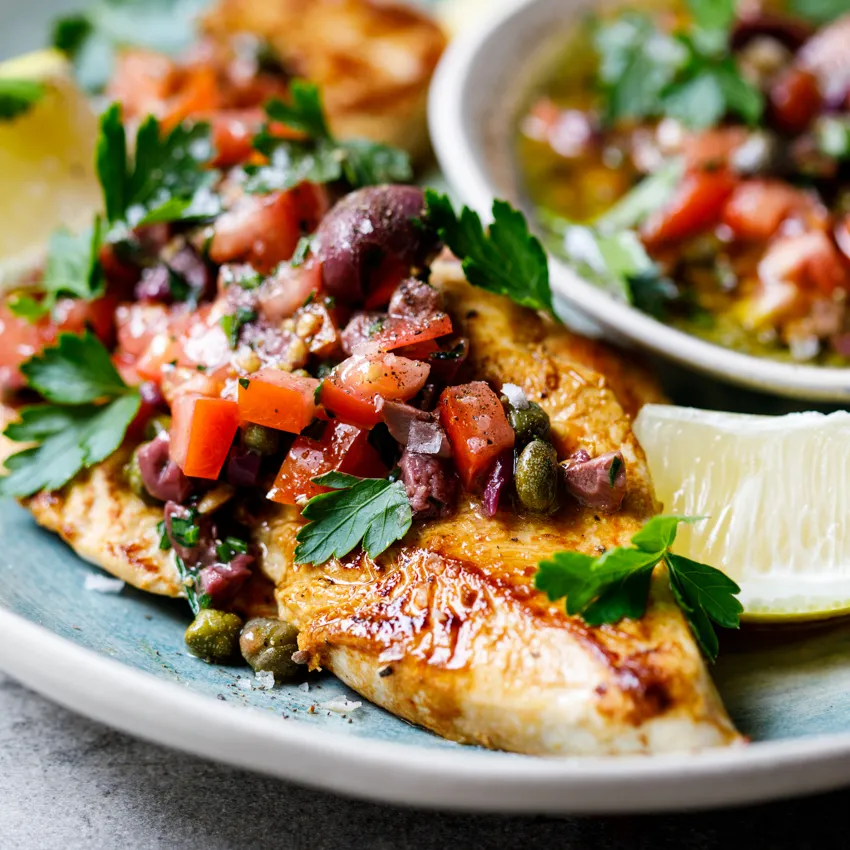 Fresh Tomatoes With Caper Dressing