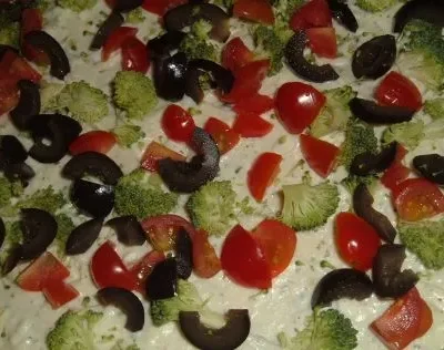 Fresh Vegetable Pizza Appetizer