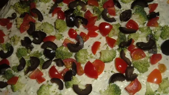 Fresh Vegetable Pizza Appetizer