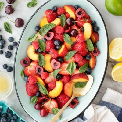 Fresh And Vibrant Summer Fruit Salad Delight