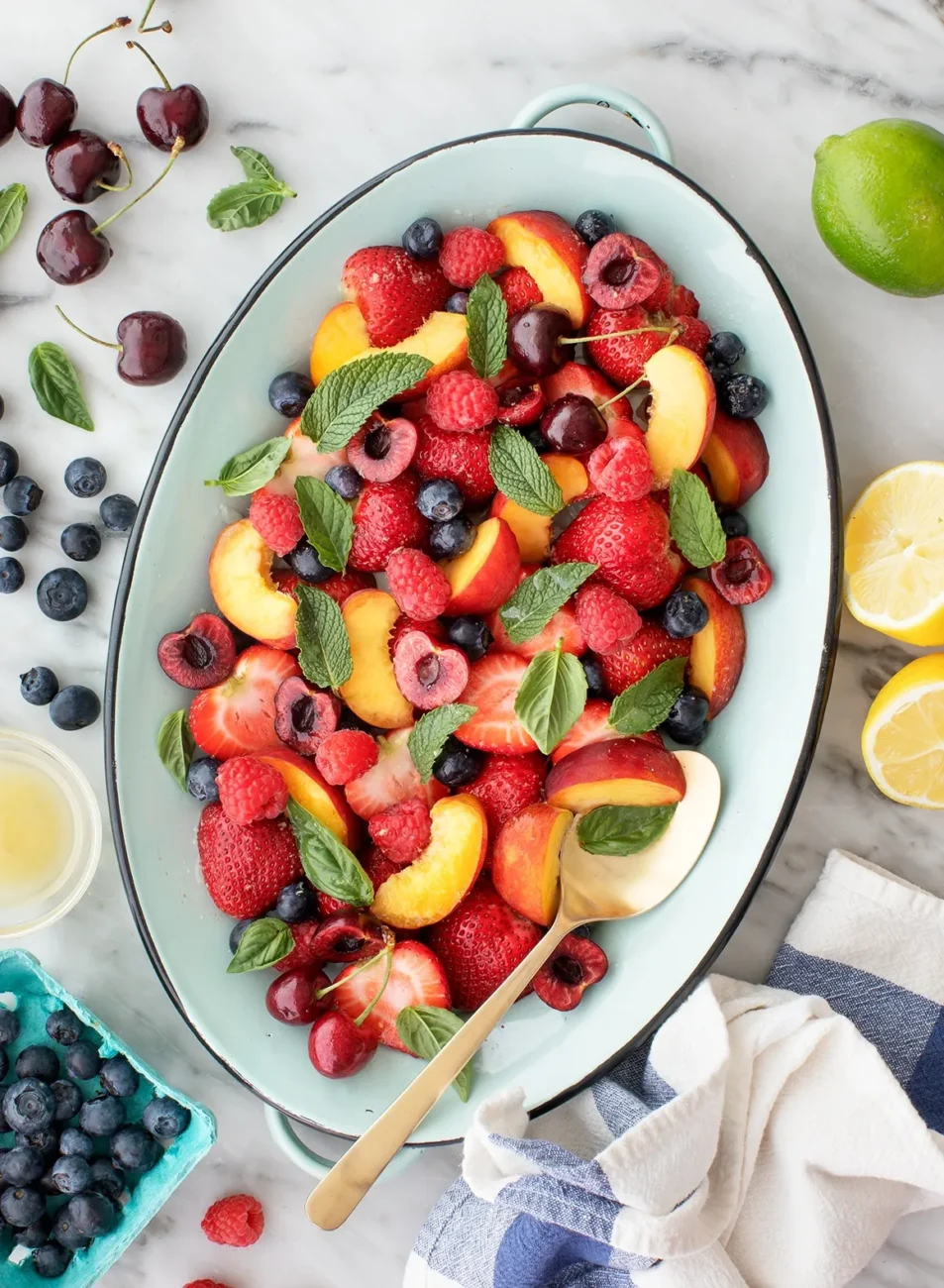 Fresh and Vibrant Summer Fruit Salad Delight