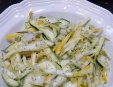 Fresh And Zesty Summer Squash Salad Recipe