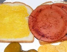 Fried Bologna Sandwich