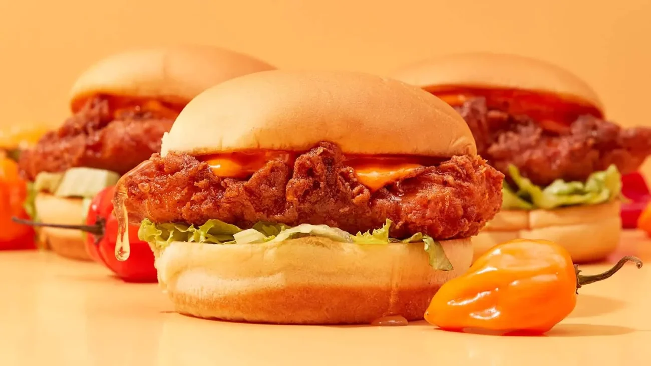 Fried Chicken Sandwich With Hot Honey