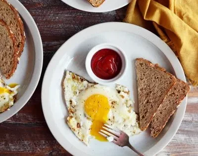 Fried Eggs With Onion Ukrainian