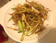 Fried Leeks Garnish