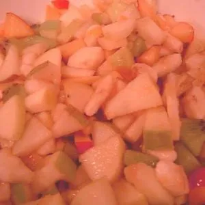 Froutosalata Or Mixed Fruit With Orange Juice