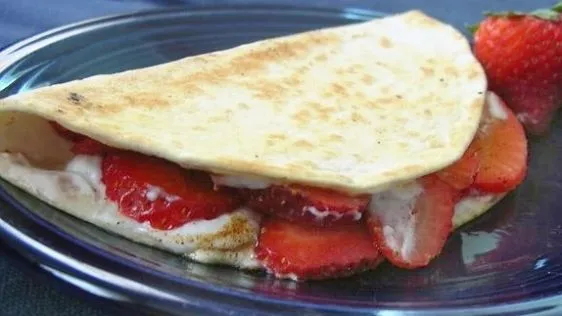 Fruit And Cinnamon Quesadilla