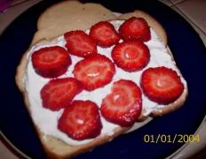 Fruit And Whipped Cream Sandwich