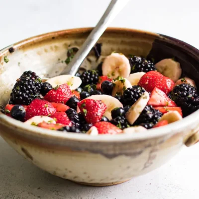 Fruit Salad With Citrus Mint Dressing