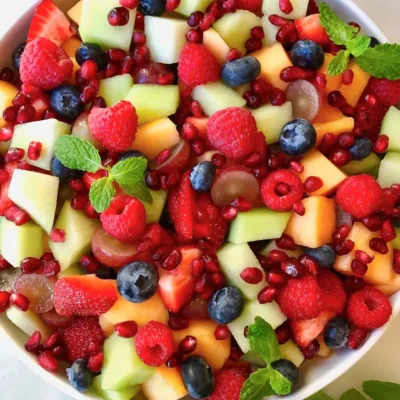 Fruit Salad With Honey Ginger Lime Dressing