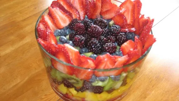 Fruit Salad With Vanilla Bean Syrup