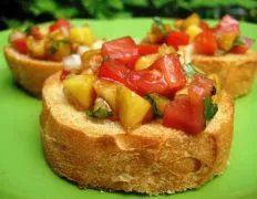 Fruity Peachy Bruschetta