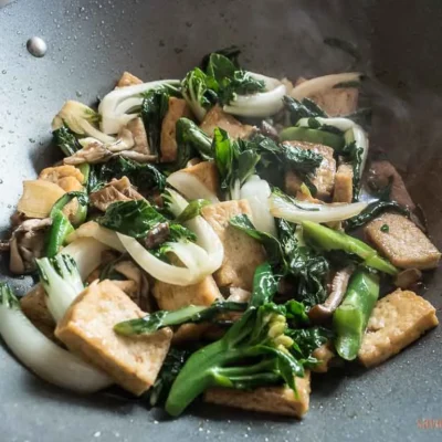 Gai Lan With Black Mushrooms