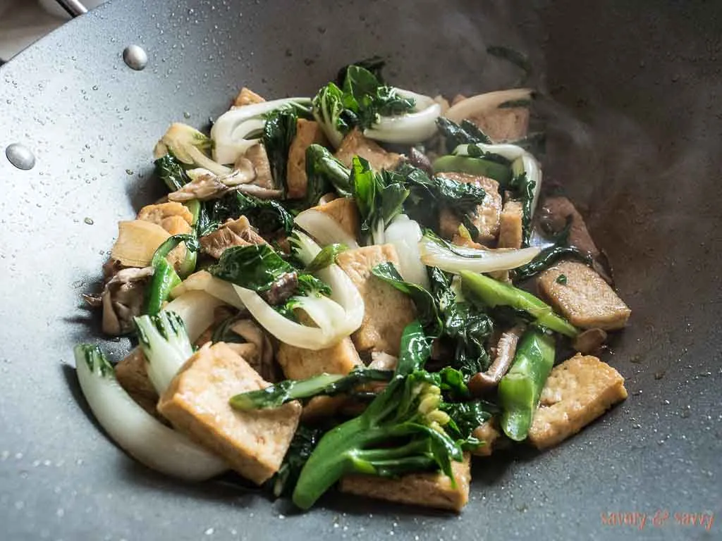 Gai Lan With Black Mushrooms