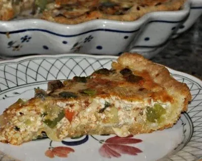 Garden Vegetable Quiche With A