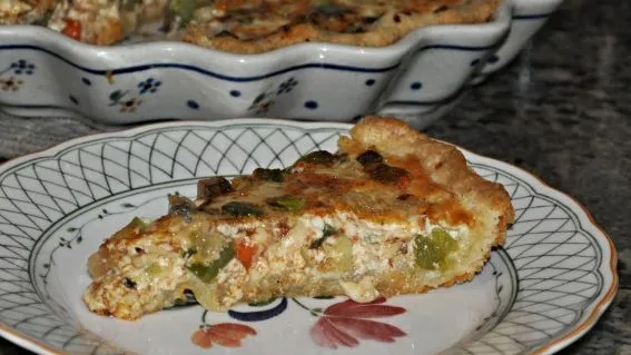 Garden Vegetable Quiche With A