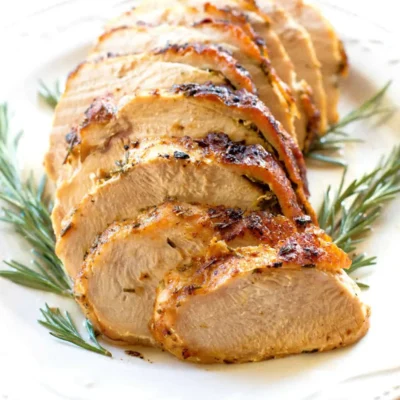 Garlic And Rosemary Roasted Turkey