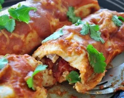 Garlic Beef Enchiladas