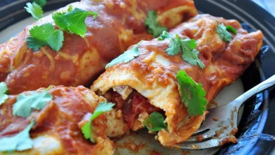 Garlic Beef Enchiladas