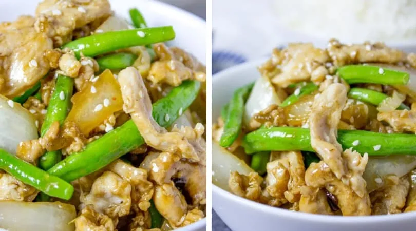 Garlic Chicken Breast With String Beans