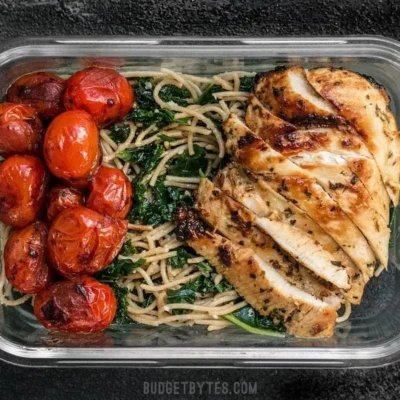 Garlic Chicken Spaghetti