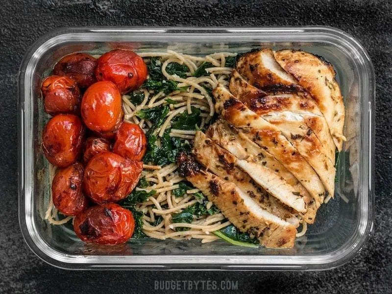 Garlic Chicken Spaghetti