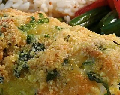 Garlic-Crusted Cod Fish