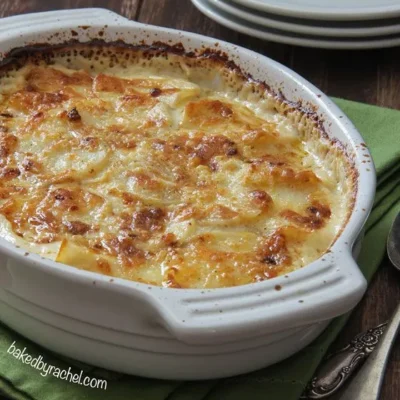 Garlic-Infused Creamy Potatoes Au Gratin Recipe