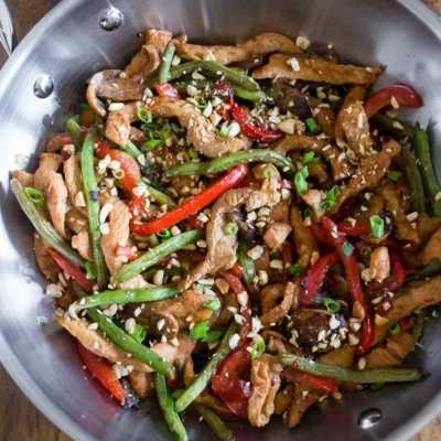 Garlic-Infused Stir-Fry With Pork Or Chicken