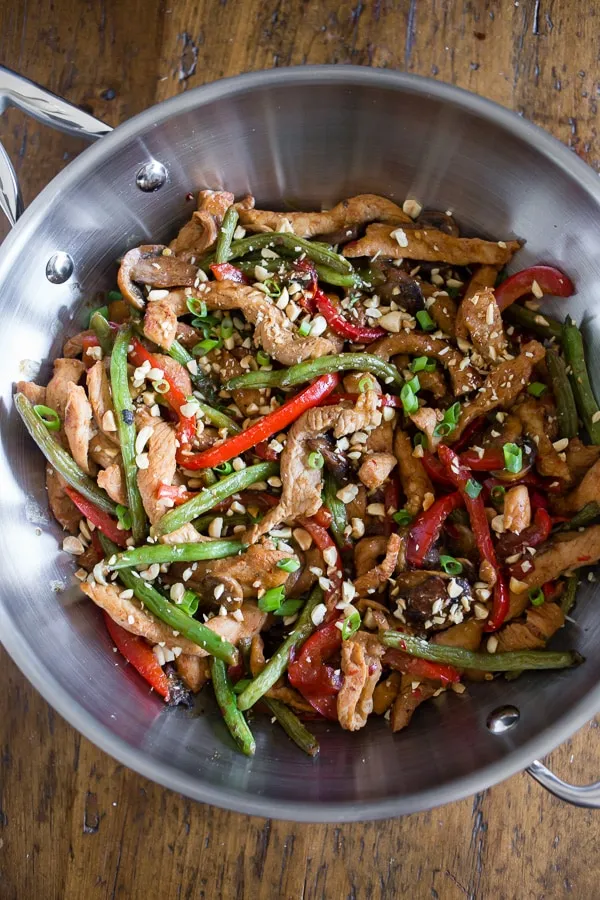 Garlic-Infused Stir-Fry with Pork or Chicken