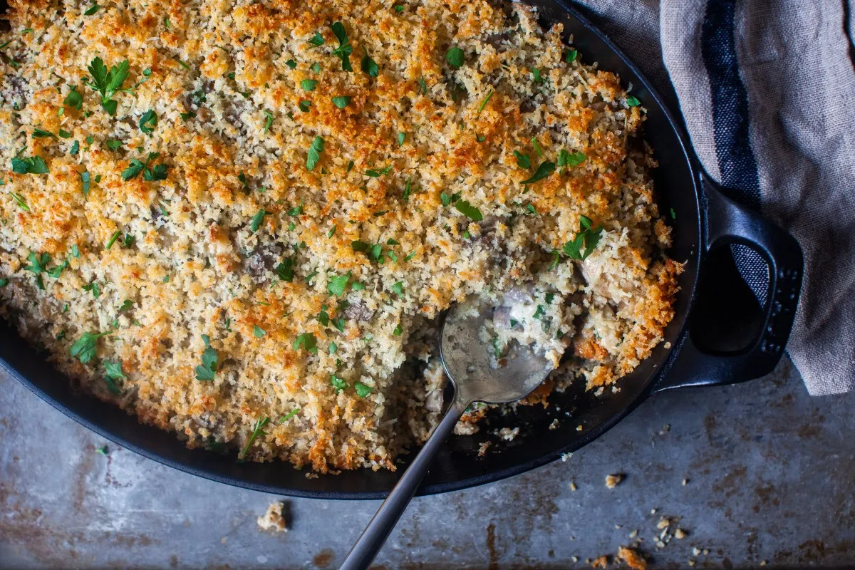 Garlic Mushroom Casserole