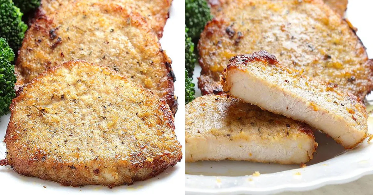 Garlic & Parmesan Crusted Pork