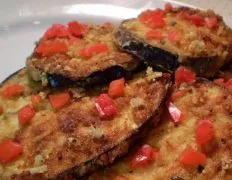 Garlic Parmesan Eggplant Slices