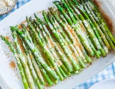 Garlic Roasted Asparagus With Parmesan