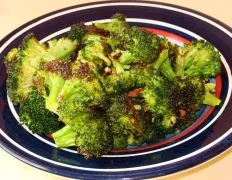 Garlic-Roasted Broccoli Drizzled With