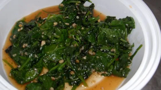 Garlic Sauteed Spinach