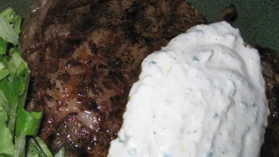 Garlic Steak With Horseradish Sauce By Bobby