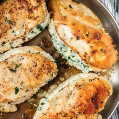 Garlic Stuffed Chicken Breasts