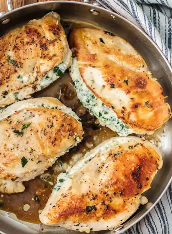 Garlic Stuffed Chicken Breasts