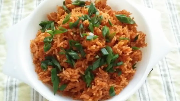 Garlic Tomato Rice Bowl