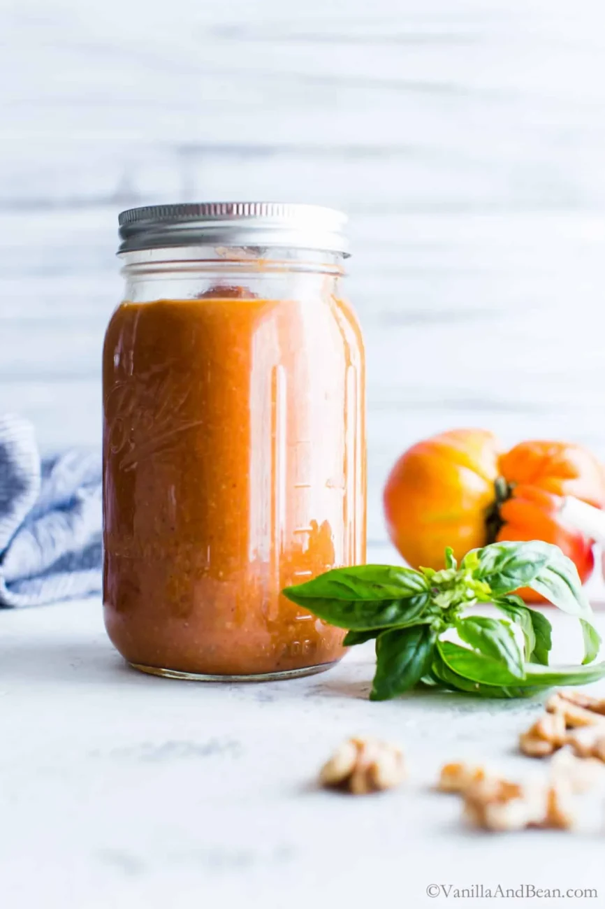 Garlic Tomatoes With Herbs And A Hint Of Walnuts