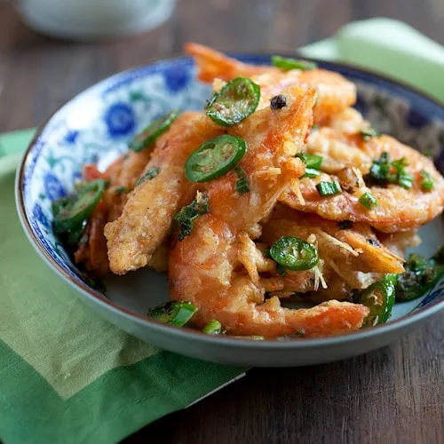 Garlic White Pepper Prawns